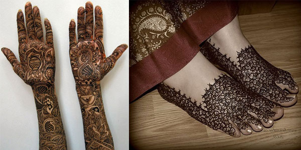 indian bridal mehendi designs